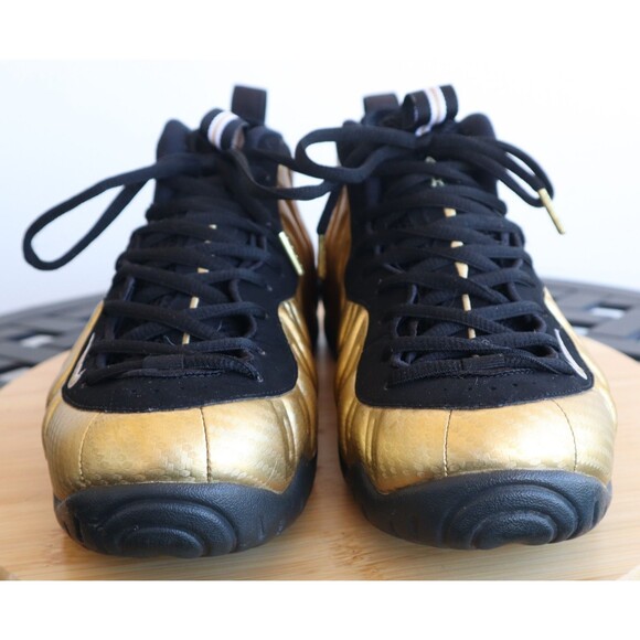 Nike Air Foamposite Pro 624041-701 Metallic Gold Black Men's Size 9.5 Sneakers - Picture 3 of 14